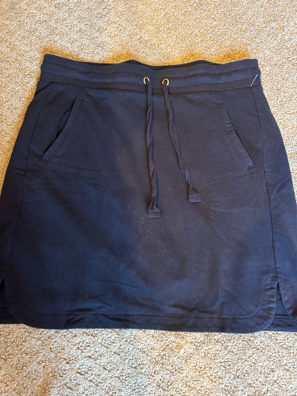 Navy Blue Drawstring Skort